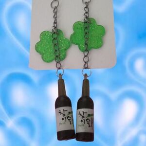 Soju drink earrings
